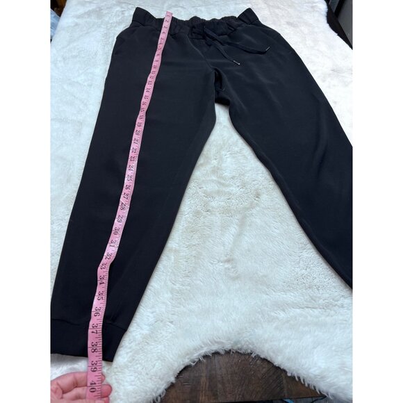 Lululemon black drawstring joggers women size 10 - Picture 5 of 7
